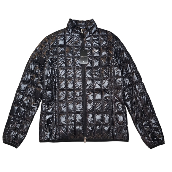 Emporio Armani Black Quilted Women's Jacket - Picture 1 of 13